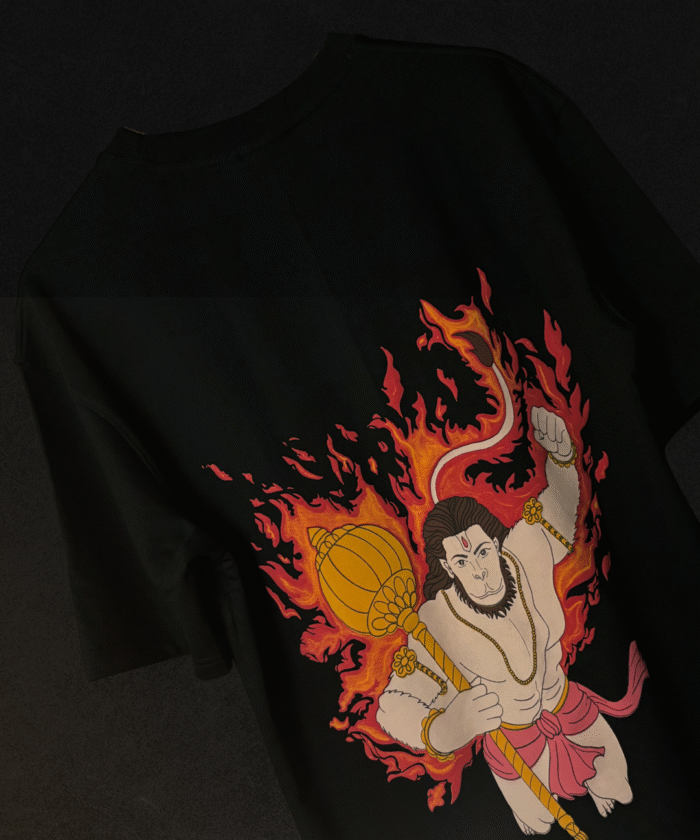 Hanuman Oversized Tee - Legacy of Strength